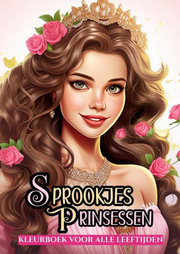 Omslag van Sprookjes Prinsessen - Kleurboek voor Alle Leeftijden