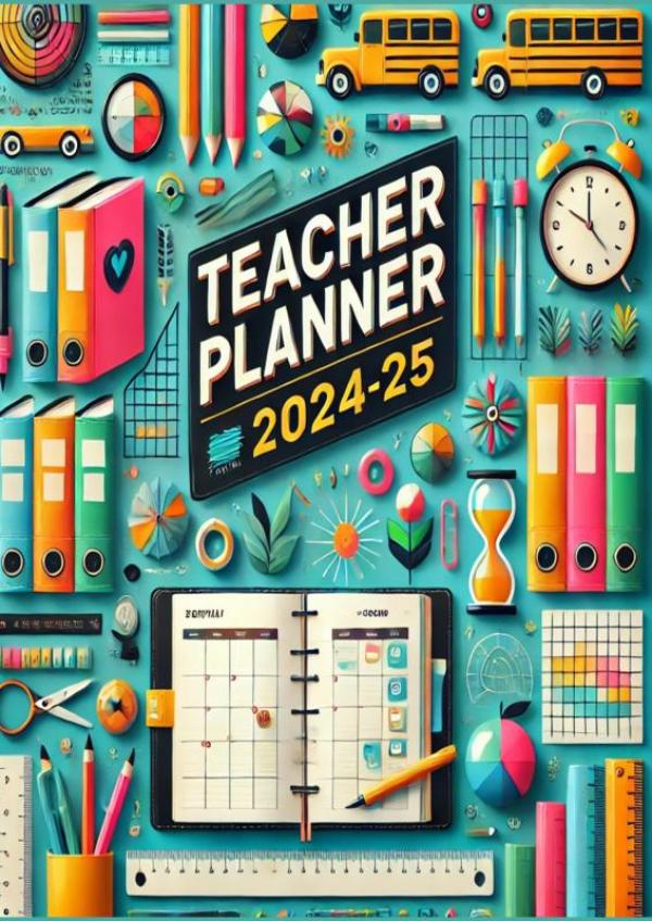 Omslag van Lehrerplaner 2024-25: Teacher Planner 2024-25