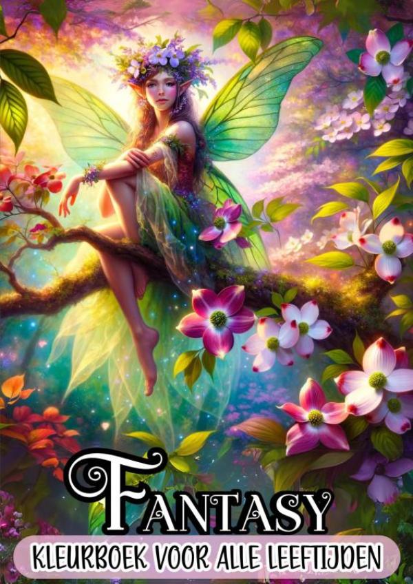 Omslag van Kleurboek voor Alle Leeftijden: Fantasy