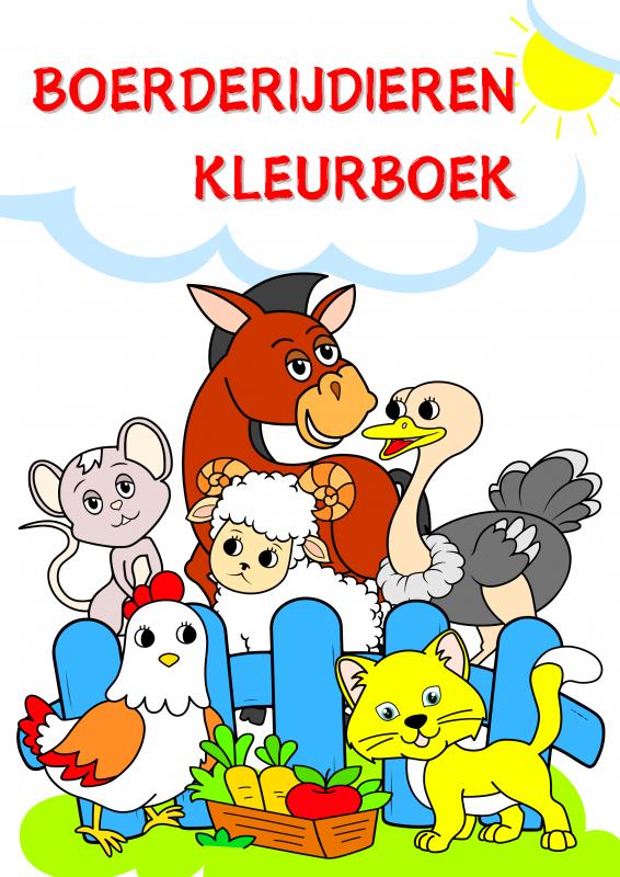Omslag van Boerderijdieren Kleurboek