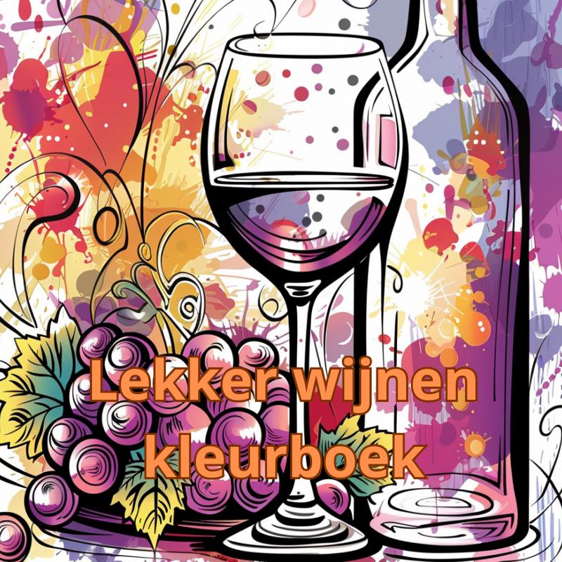 Omslag van Lekker wijnen kleurboek