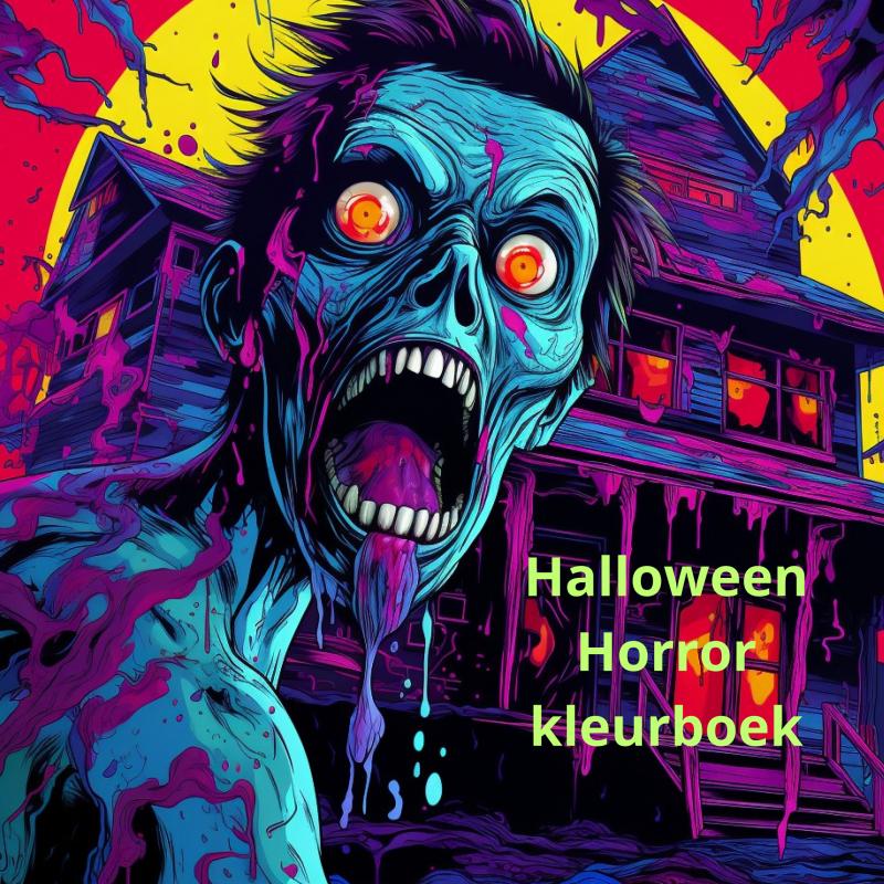 Omslag van Halloween horror kleurboek