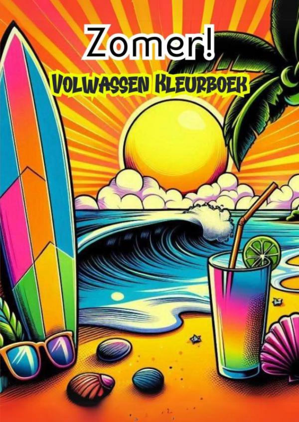 Omslag van Volwassen Kleurboek - Zomer!