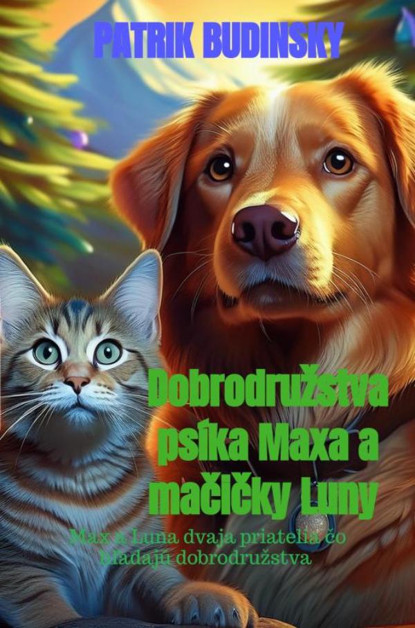 Omslag van Dobrodružstva psíka Maxa a mačičky Luny