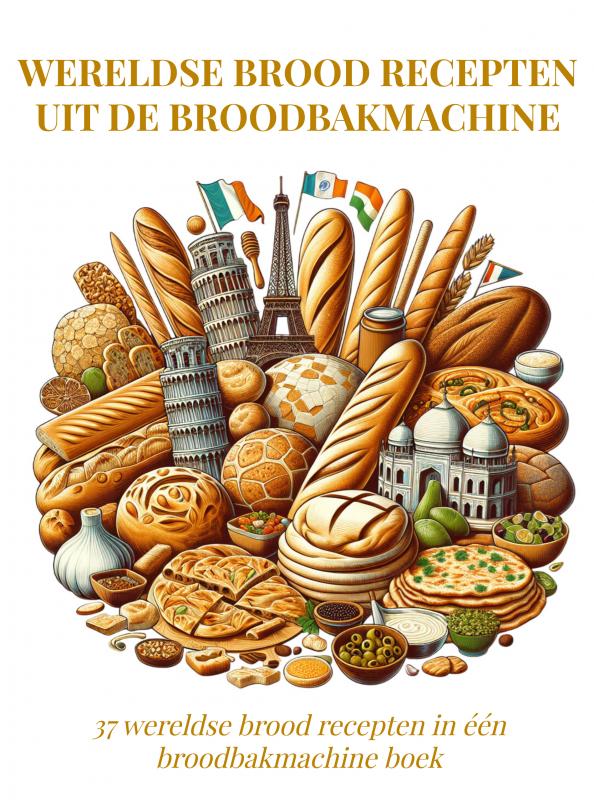 Omslag van Wereldse Brood Recepten uit de Broodbakmachine