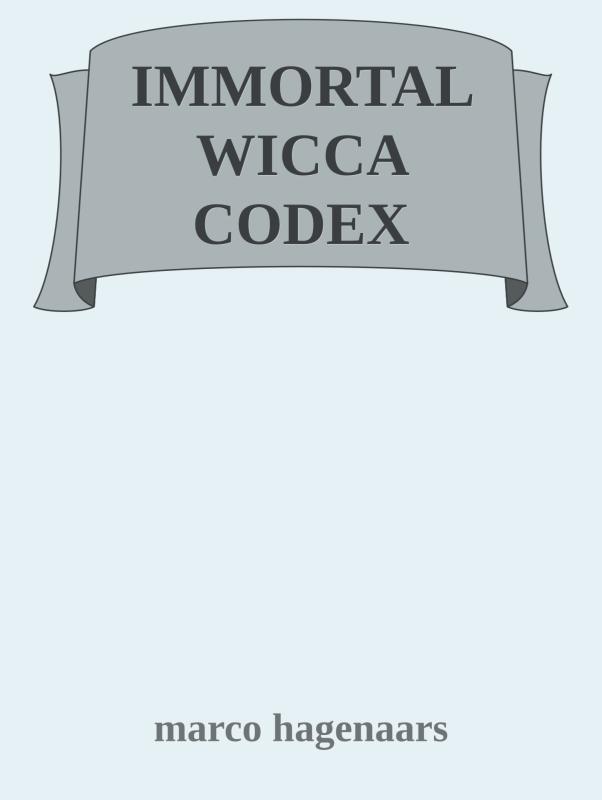 Omslag van immortal wicca codex