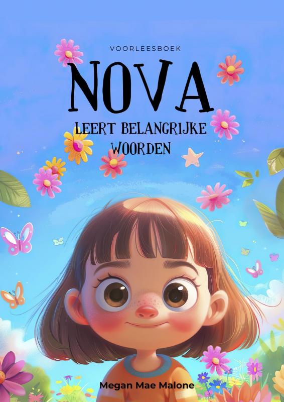 Omslag van Voorleesboek - Nova Leert Belangrijke Woorden