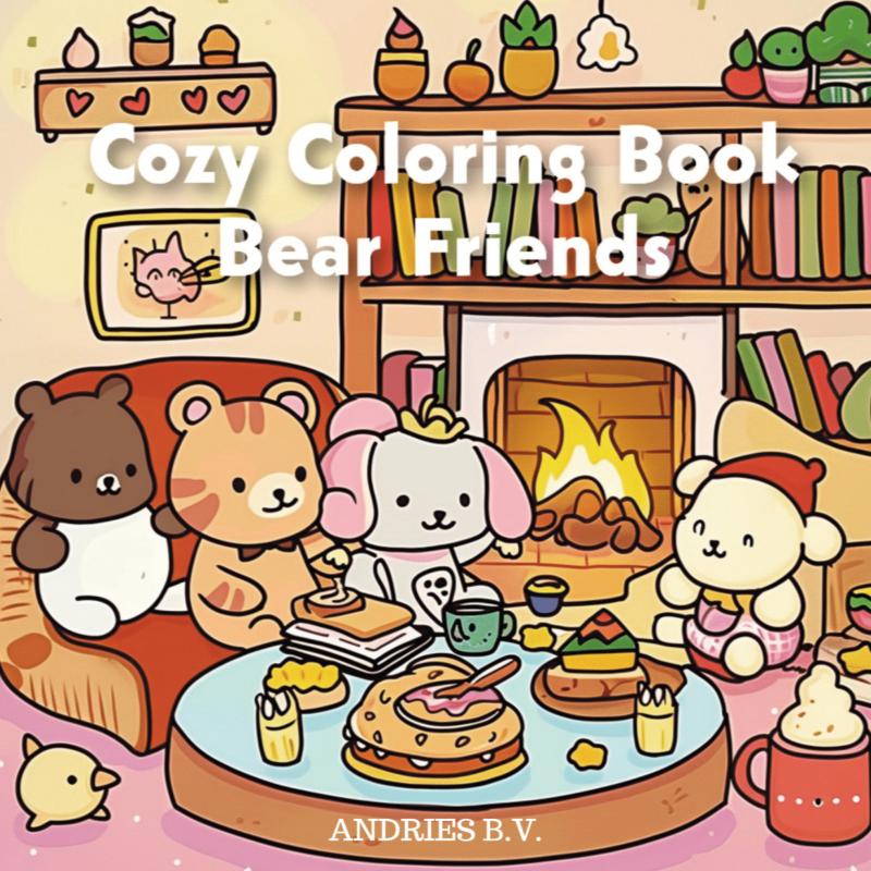 Omslag van Cozy Coloring Book - Bear Friends