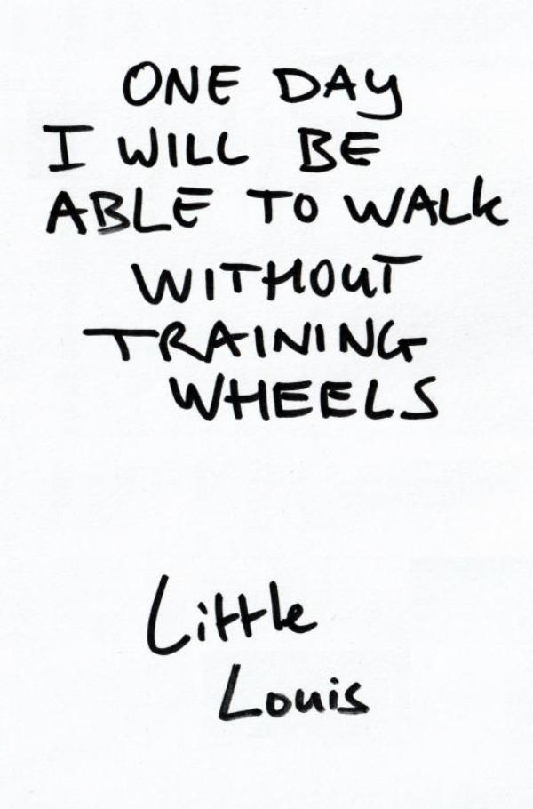 Omslag van One Day I Will Be Able To Walk Without Training Wheels