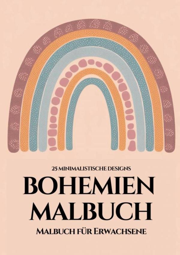 Omslag van Bohemien Malbuch für Erwachsene - 25 minimalistische Designs