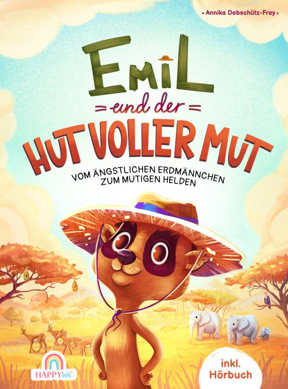 Omslag van Emil und der Hut voller Mut - Vom ängstlichen Erdmännchen zum mutigen Helden