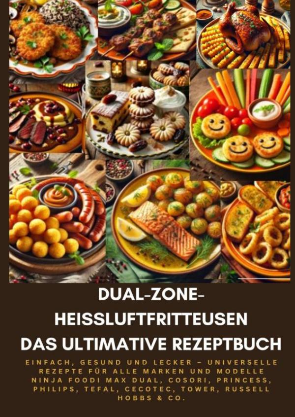 Omslag van Dual-Zone-Heißluftfritteusen: Das ultimative Rezeptbuch