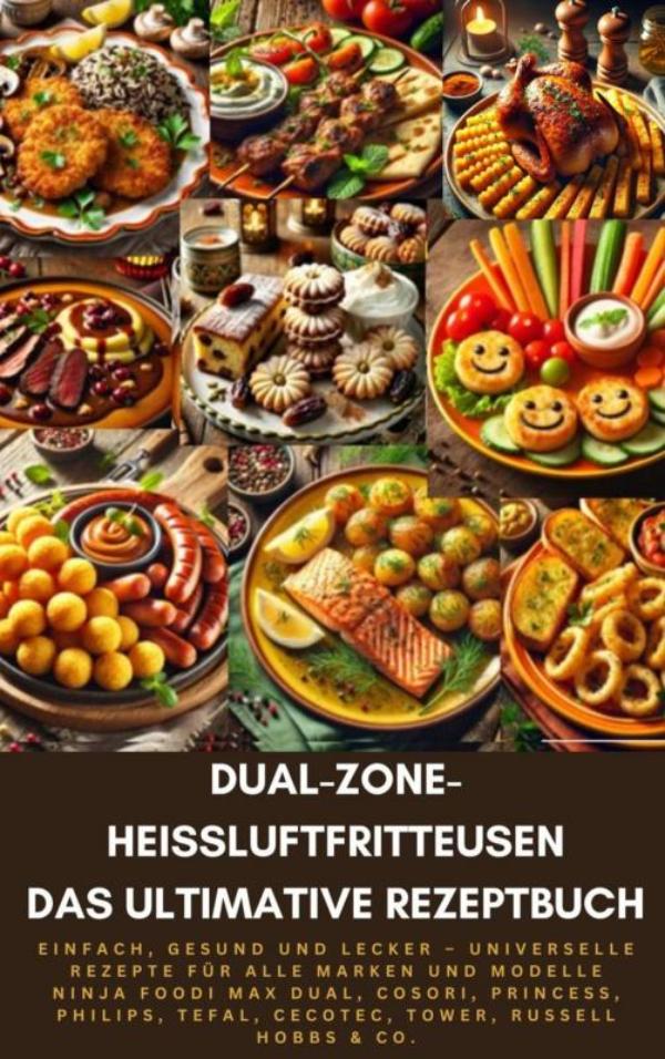 Omslag van Dual-Zone-Heißluftfritteusen: Das ultimative Rezeptbuch