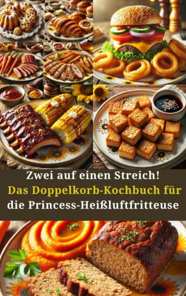 Omslag van Zwei auf einen Streich! Das Doppelkorb-Kochbuch für die Princess-Heißluftfritteuse