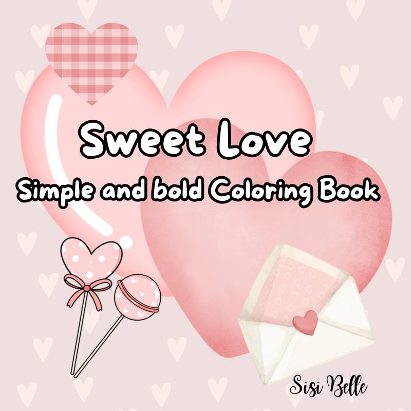 Omslag van Sweet Love coloring book
