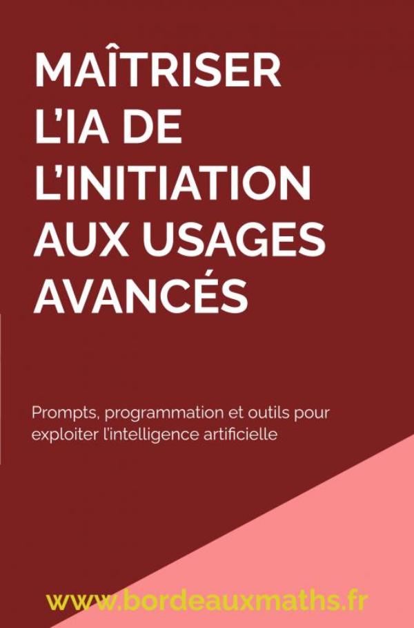 Omslag van Maîtriser l’IA De l’initiation aux usages avancés