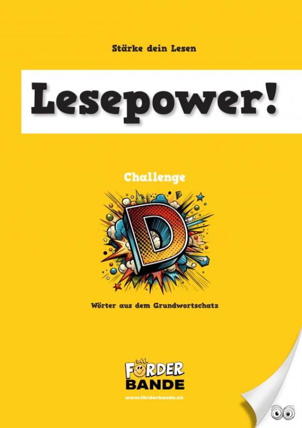 Omslag van Lesepower! Challenge D - Wörter aus dem Grundwortschatz