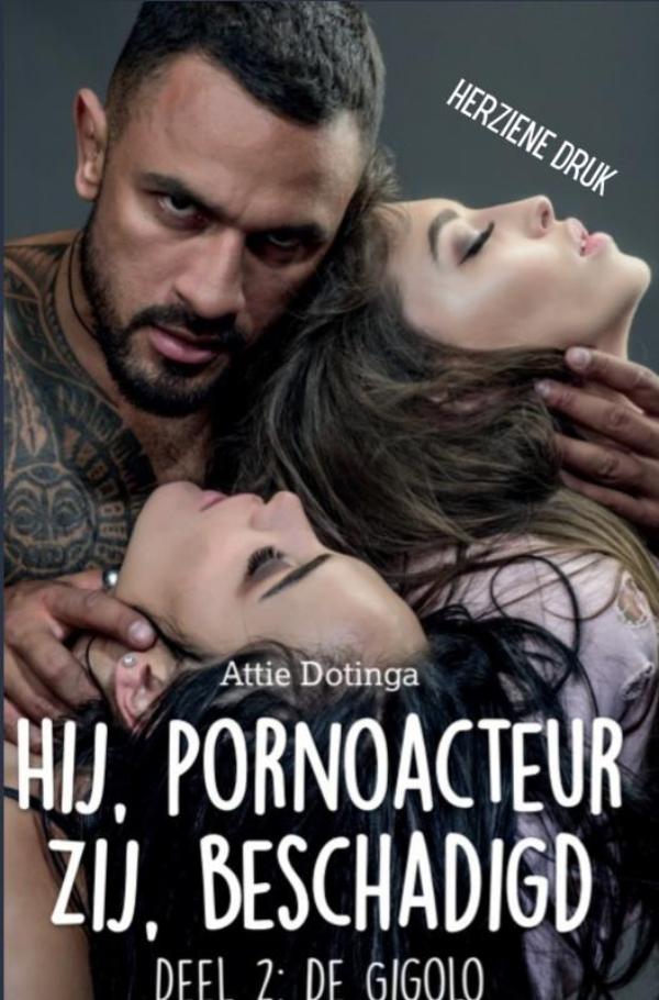 Omslag van Hij pornoacteur. Zij beschadigd.