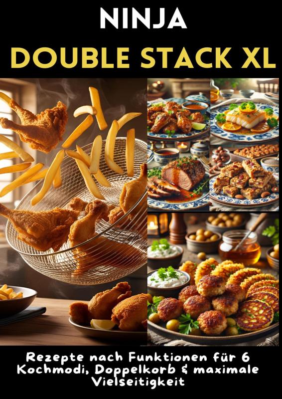 Omslag van Ninja Double Stack XL Heißluftfritteusen-Kochbuch