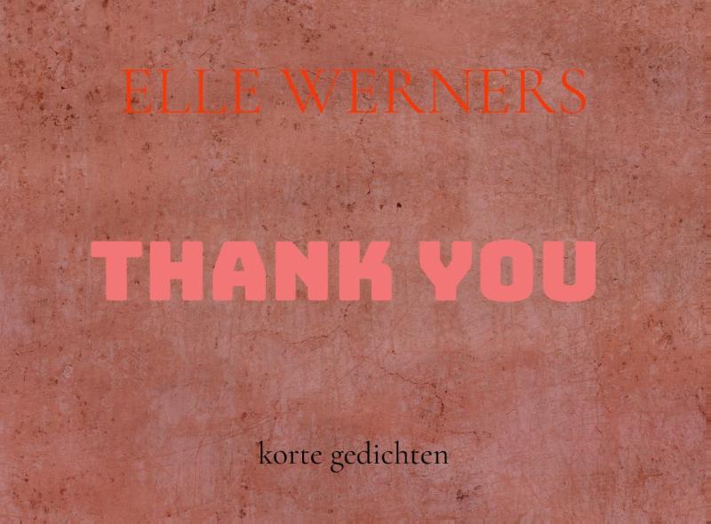 Omslag van Thank you