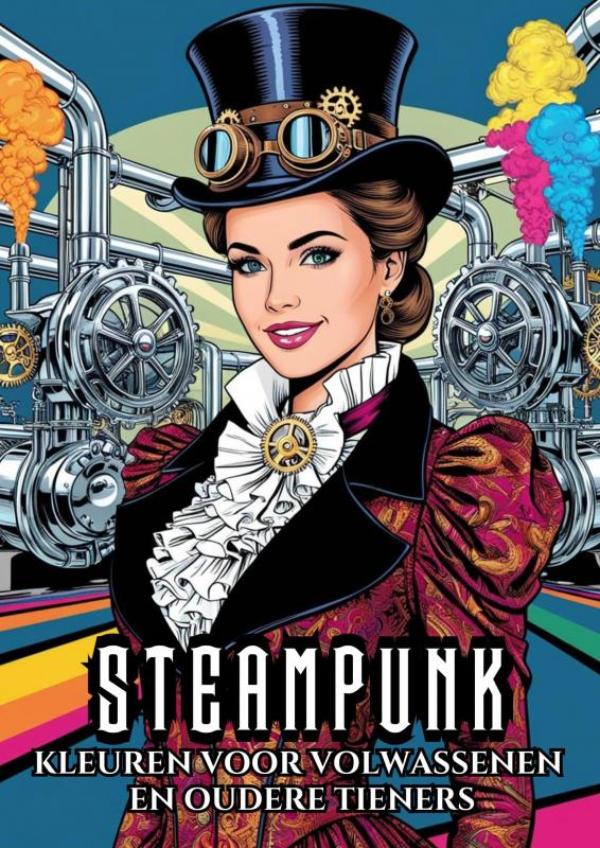 Omslag van Kleuren voor Volwassenen en Oudere Tieners - Steampunk