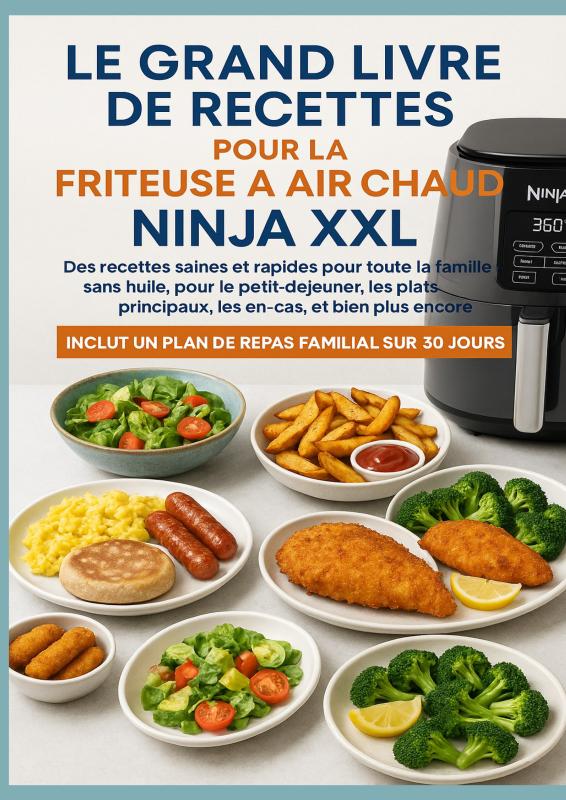 Omslag van Le grand livre de recettes pour la friteuse à air chaud Ninja XXL Des recettes saines et rapides pour toute la famille –