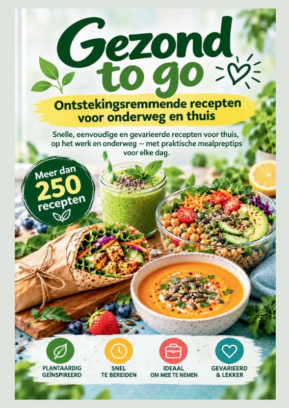 Omslag van Gezond to go: Ontstekingsremmende recepten voor onderweg en thuis
