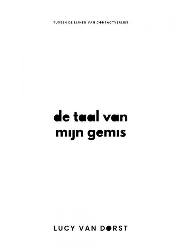 Omslag van De taal van mijn gemis