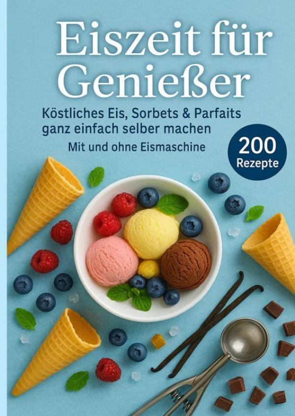 Omslag van Eiszeit für Genießer: 200 unwiderstehliche Eisrezepte für jede Jahreszeit