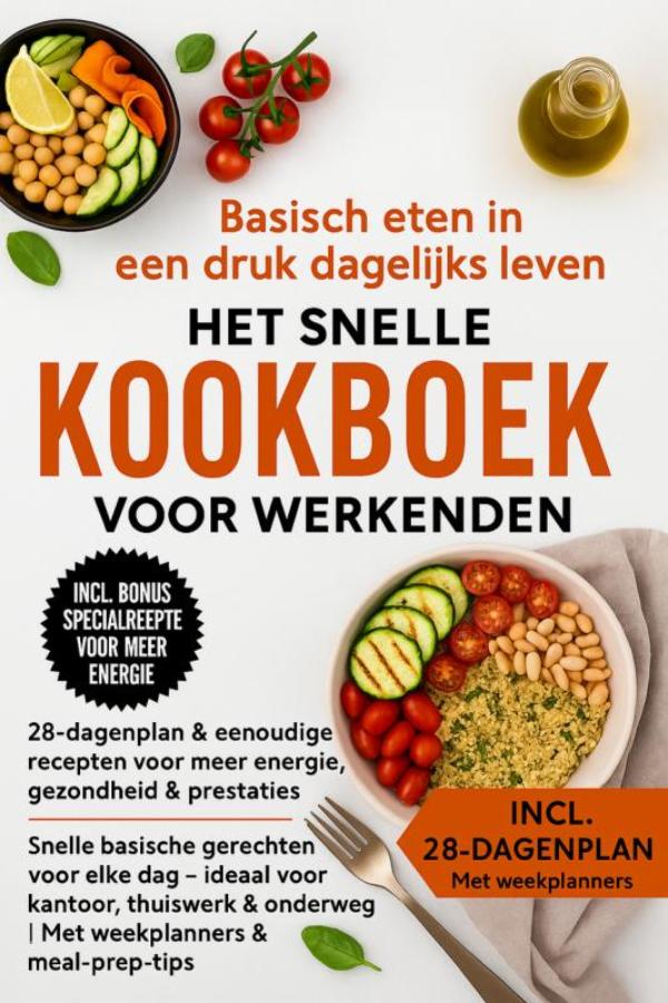 Omslag van Basisch eten in een druk dagelijks leven – Het snelle kookboek voor werkenden