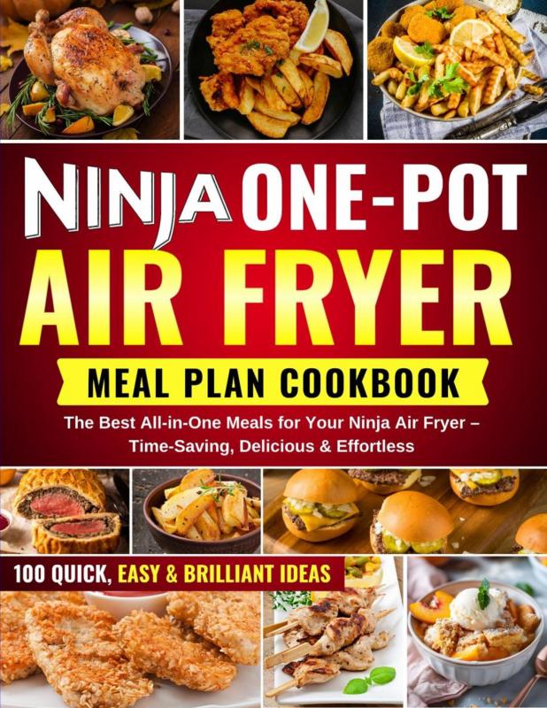 Omslag van Ninja One-Pot Air Fryer Meal Plan Cookbook