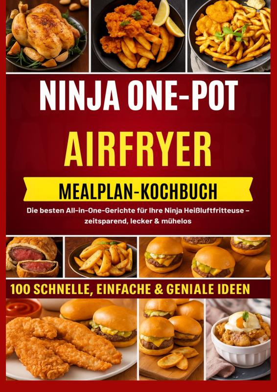 Omslag van NINJA ONE-POT AIR-FRYER KOCHBUCH MIT MAHLZEITENPLAN