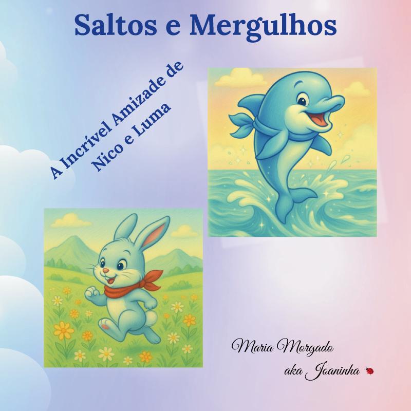 Omslag van “Saltos e Mergulhos – A Incrível Amizade de Nico e Luma”