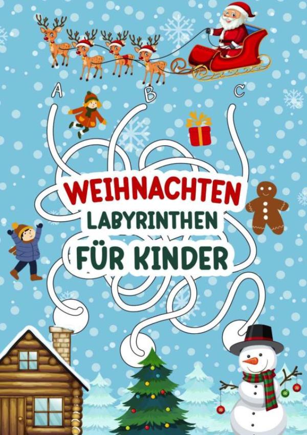 Omslag van Labyrinthen für Kinder – Weihnachten!