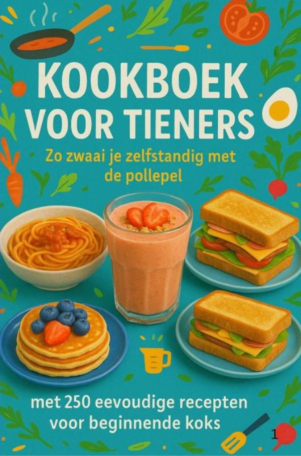 Omslag van Kookboek voor Tieners Zo zwaai je zelfstandig met de pollepel