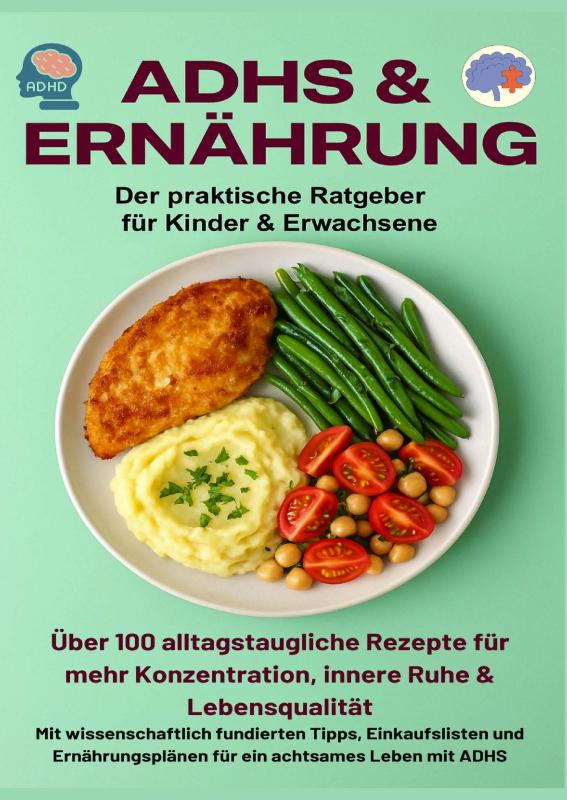Omslag van ADHS & Ernährung: Der praktische Ratgeber für Kinder & Erwachsene