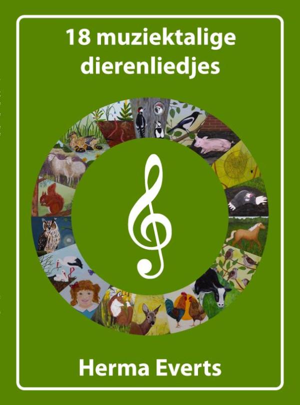 Omslag van 18 muziektalige dierenliedjes