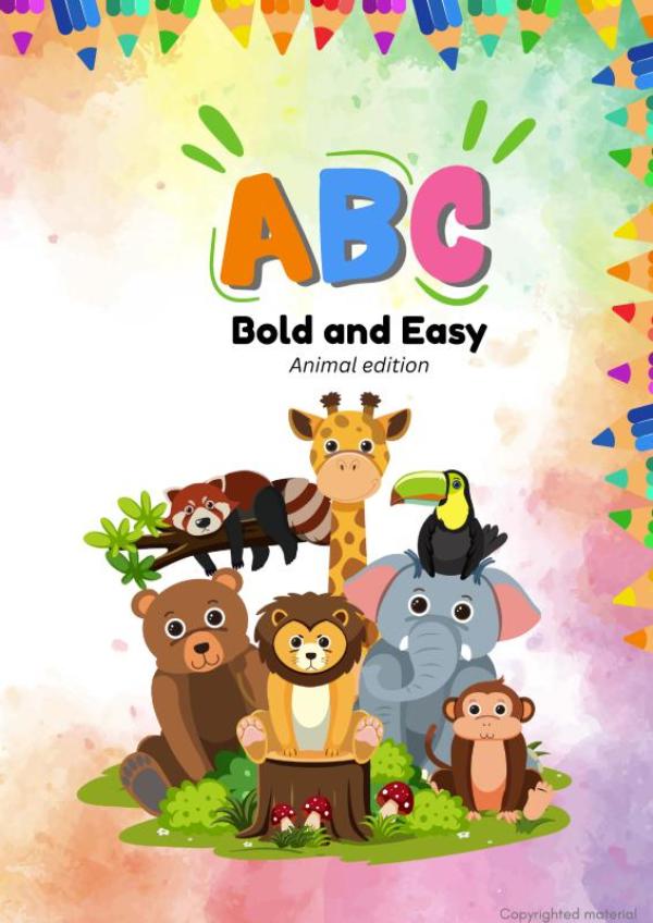 Omslag van ABC Bold and Easy: Animal edition