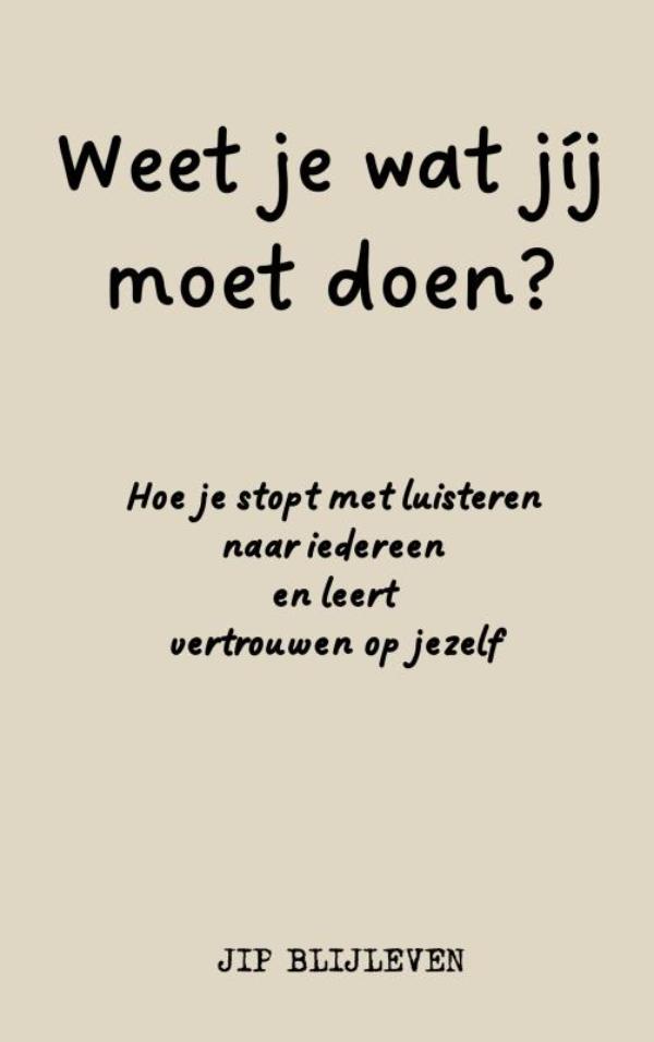 Omslag van WEET JE WAT JÍJ MOET DOEN?