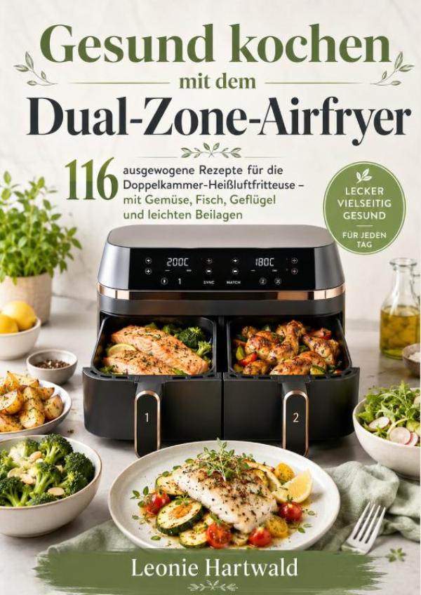 Omslag van Gesund kochen mit dem Dual-Zone-Airfryer