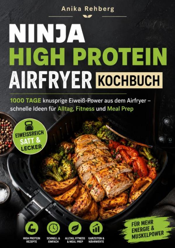 Omslag van Ninja High Protein Airfryer Kochbuch