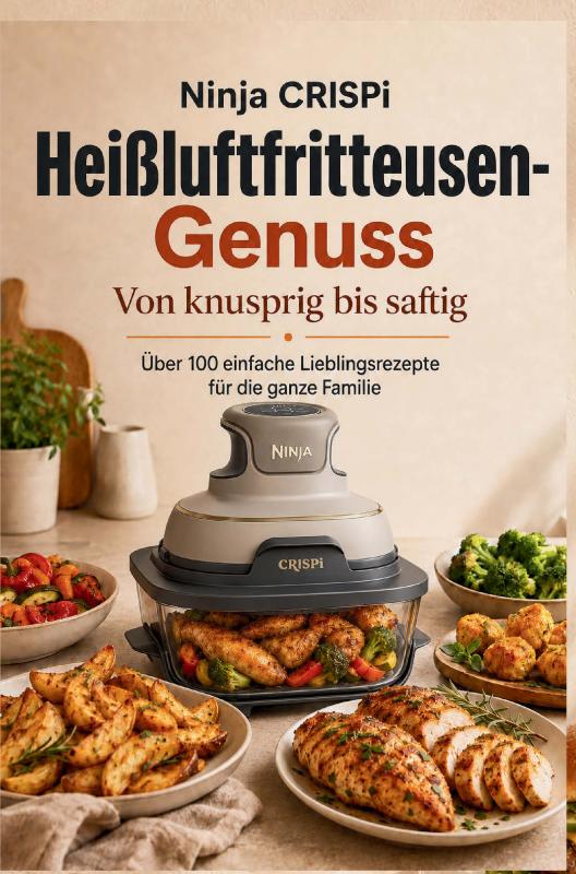 Omslag van Ninja CRISPi Heißluftfritteusen-Genuss: Von knusprig bis saftig: Über 100 einfache Lieblingsrezepte für die ganze Familie