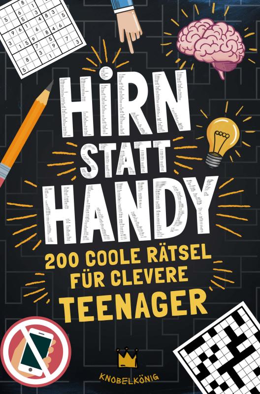 Omslag van Hirn statt Handy - Rätsel für Teenager