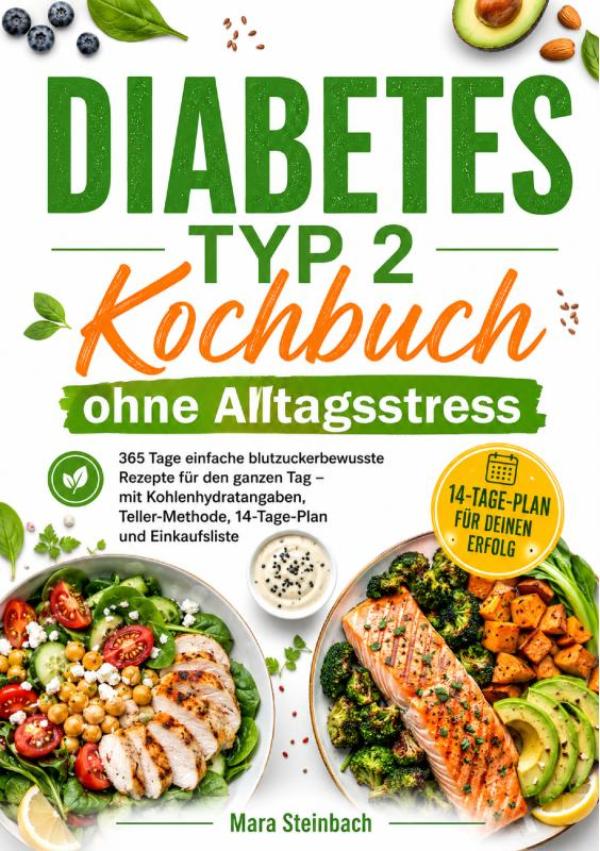 Omslag van Diabetes Typ 2 Kochbuch ohne Alltagsstress