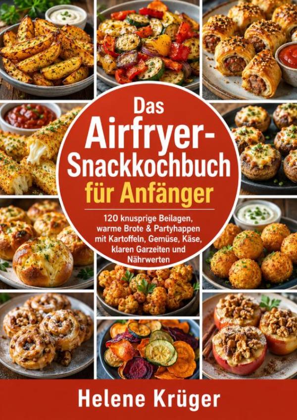 Omslag van Das Airfryer-Snackkochbuch für Anfänger