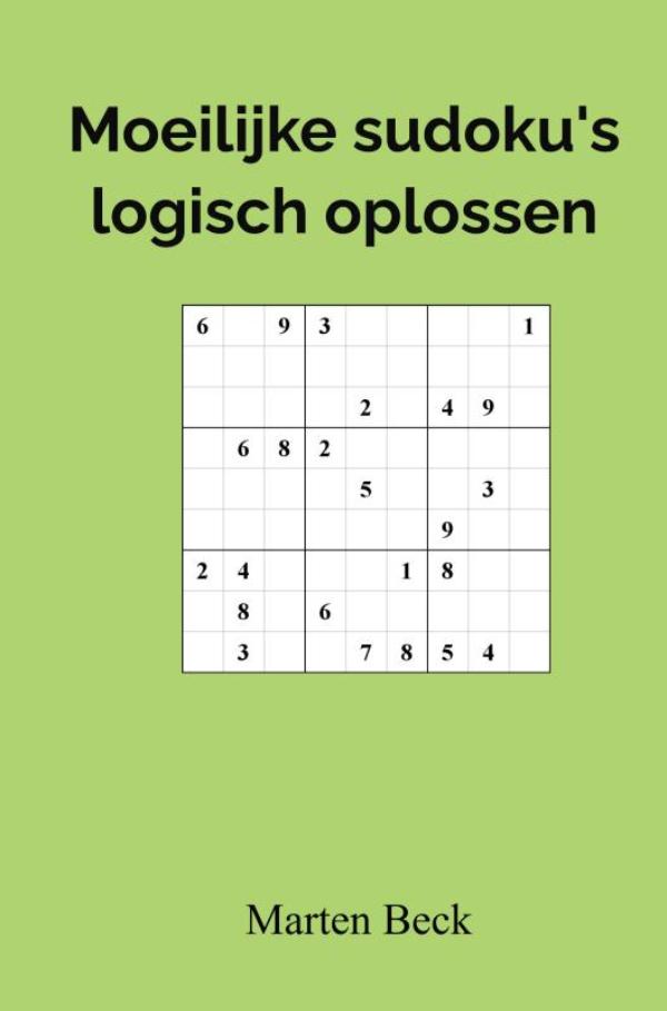 Omslag van Moeilijke sudoku's logisch oplossen