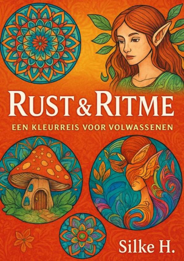 Omslag van rust & ritme- een kleurreis voor volwassenen