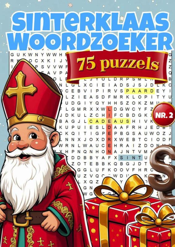 Omslag van Woordzoeker Sinterklaas - nr.2