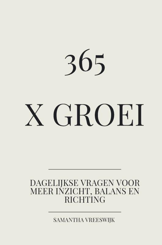 Omslag van 365 x groei