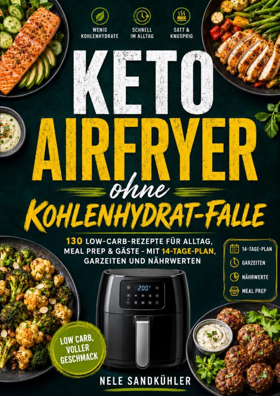 Omslag van Keto Airfryer ohne Kohlenhydrat-Falle